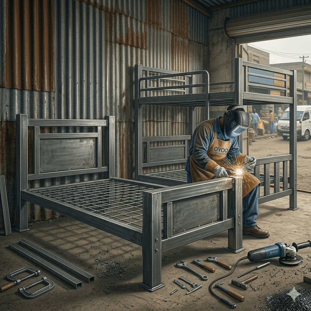 Custom Metal Fabrication in Nairobi Kenya for Steel Doors, Gates, Beds & Welding Services